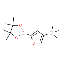 4-(Trimethylsilyl)furan-2-boronic acid pinacol ester结构式