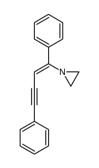 (Z)-1-(1-Phenyl-2-phenylethynylvinyl)aziridine结构式