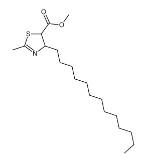 methyl 2-methyl-4-tridecyl-4,5-dihydro-1,3-thiazole-5-carboxylate Structure