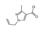1H-Pyrazole-4-carbonyl chloride, 3-methyl-1-(2-propenyl)- (9CI)结构式