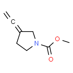 1-Pyrrolidinecarboxylicacid,3-ethenylidene-,methylester(9CI)结构式