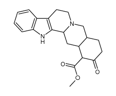 17-oxo-yohimbane-16-carboxylic acid methyl ester Structure