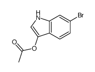 6-溴-1H-吲哚-3-基乙酸酯结构式
