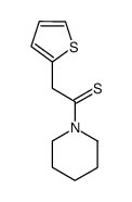 Piperidine,1-[2-(2-thienyl)-1-thioxoethyl]- (9CI) structure