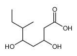 3,5-dihydroxy-6-methyloctanoic acid Structure