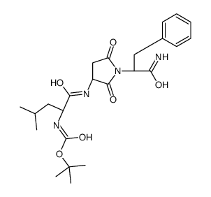 tert-butyloxycarbonylleucyl-aminosuccinyl-phenylalaninamide结构式
