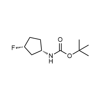 N-[(1S,3R)-烯-3-氟环戊基]氨基甲酸叔丁酯结构式