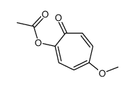 (4-methoxy-7-oxocyclohepta-1,3,5-trien-1-yl) acetate结构式