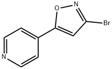 4-(3-Bromo-1,2-oxazol-5-yl)pyridine结构式