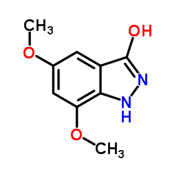 5,7-Dimethoxy-1,2-dihydro-3H-indazol-3-one structure