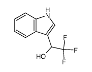 2,2,2-TRIFLUORO-1-(1H-INDOL-3-YL)-ETHANOL结构式
