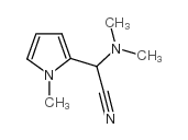 2-(二甲基氨基)-2-(1-甲基-1H-吡咯-2-基)乙腈结构式