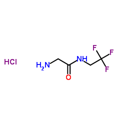 2-Amino-N-(2,2,2-trifluoroethyl)acetamide hydrochloride structure