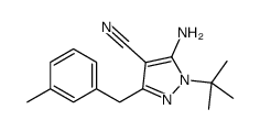 5-Amino-1-tert-butyl-3-(3-methylbenzyl)-4-cyanopyrazole picture