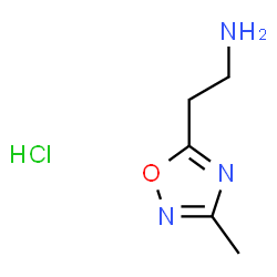 [2-(3-methyl-1,2,4-oxadiazol-5-yl)ethyl]amine hydrochloride Structure