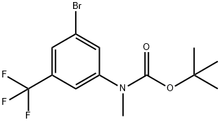 (3-Bromo-5-trifluoromethyl-phenyl)-methyl-carbamic acid tert-butyl ester结构式