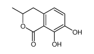 7,8-dihydroxy-3-methyl-3,4-dihydroisochromen-1-one结构式