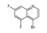 4-溴-5,7-二氟喹啉结构式