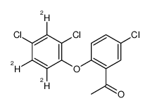 1-[5-Chloro-2-(2,4-dichlorophenoxy)phenylethanone]-d3 Structure