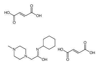 (E)-but-2-enedioic acid,N-cyclohexyl-2-(4-methylpiperazin-1-yl)acetamide Structure