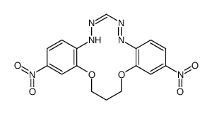 16,17-dihydro-2,12-dinitro-5H,15H-dibenzo b,1,11,4,5,7,8-dioxatetraazacyclotetradecine结构式