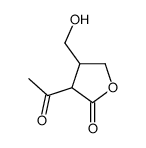 2(3H)-Furanone, 3-acetyldihydro-4-(hydroxymethyl)- (9CI)结构式