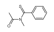 N-methyl-N-(phenylcarbonothioyl)acetamide结构式