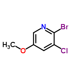 2-Bromo-3-chloro-5-methoxypyridine Structure