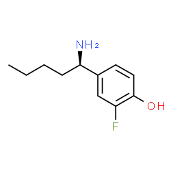 4-((1R)-1-AMINOPENTYL)-2-FLUOROPHENOL Structure