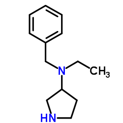 N-Benzyl-N-ethyl-3-pyrrolidinamine结构式