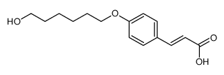 3-[4-(6-hydroxyhexoxy)phenyl]prop-2-enoic acid Structure