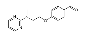4-[2-(N-Methyl-N-(2-pyrimidinyl)amino)ethoxy]-benzaldehyde结构式