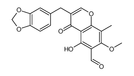 6-aldehydo-7-methoxyisoophiopogonanone B structure