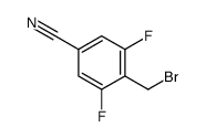 4-(Bromomethyl)-3,5-difluorobenzonitrile Structure