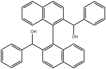 [1,1'-Binaphthalene]-2,2'-dimethanol, α2,α2'-diphenyl-, (1S)-结构式