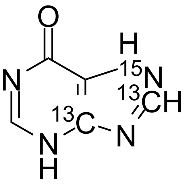 Hypoxanthine-13C2,15N-1结构式