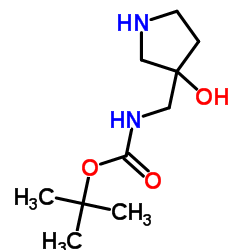 3-(Boc-aminomethyl)-3-hydroxypyrrolidine Structure