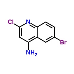 6-溴-2-氯喹啉-4-胺结构式