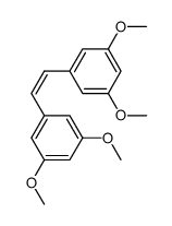 1,2-bis(3,5-dimethoxyphenyl)ethylene结构式