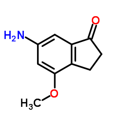 6-Amino-4-methoxy-1-indanone结构式