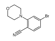 4-溴-2-(吗啉-4-基)苄腈结构式