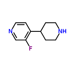 3-Fluoro-4-(4-piperidinyl)pyridine Structure