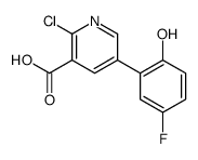 2-chloro-5-(5-fluoro-2-hydroxyphenyl)pyridine-3-carboxylic acid Structure