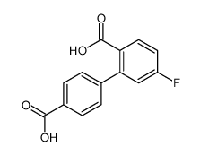 2-(4-carboxyphenyl)-4-fluorobenzoic acid结构式