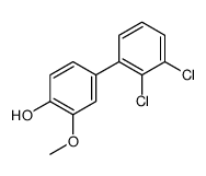 4-(2,3-dichlorophenyl)-2-methoxyphenol结构式