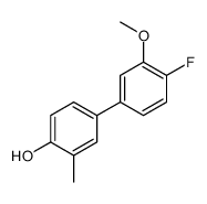 4-(4-fluoro-3-methoxyphenyl)-2-methylphenol结构式