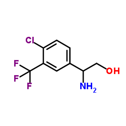 2-Amino-2-[4-chloro-3-(trifluoromethyl)phenyl]ethanol Structure