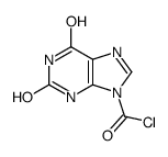 9H-Purine-9-carbonyl chloride, 1,2,3,6-tetrahydro-2,6-dioxo- (9CI)结构式