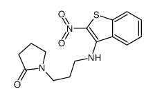 1-[3-[(2-nitro-1-benzothiophen-3-yl)amino]propyl]pyrrolidin-2-one Structure