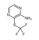 3-[(Trifluoromethyl)sulfanyl]-2-pyrazinamine结构式